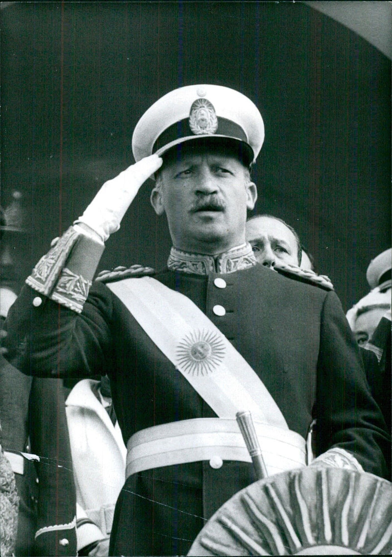 General Juan Carlos Ongania, Presidente de Argentina - Vintage Photograph