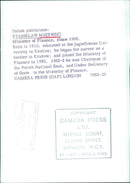 Polish Minister of Finance Stanislaw Majewski - Vintage Photograph