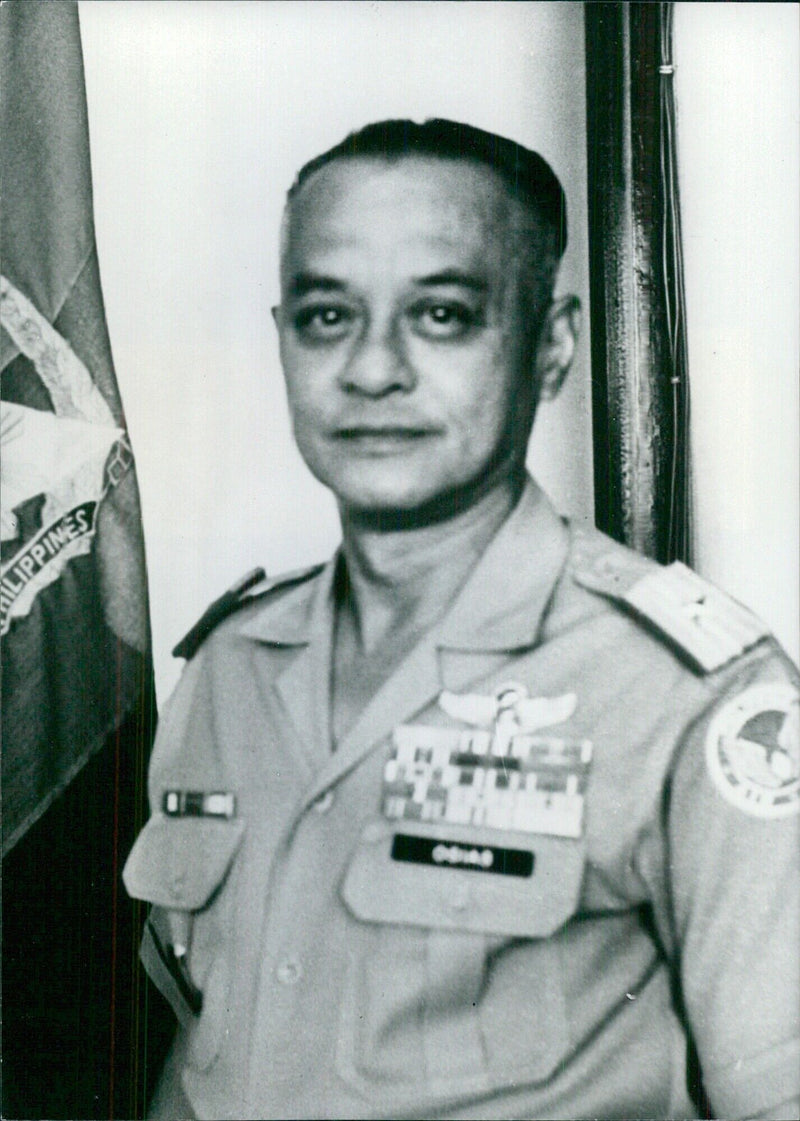 BRIGADIER-GENERAL VICTOR OSIAS, Deputy Chief of Staff, Philippine Armed Forces - Vintage Photograph