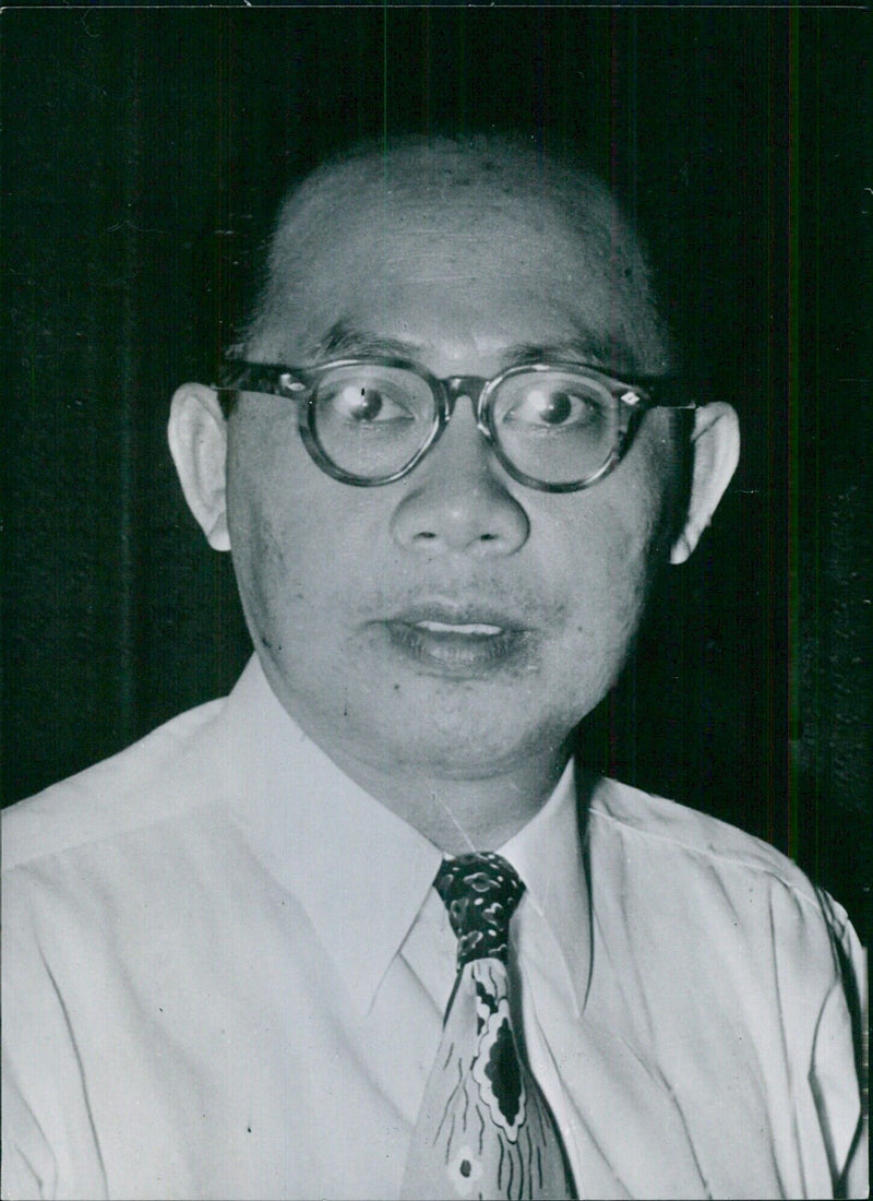 DR. ONG ENG DIE, Indonesia's Minister of Finance - Vintage Photograph