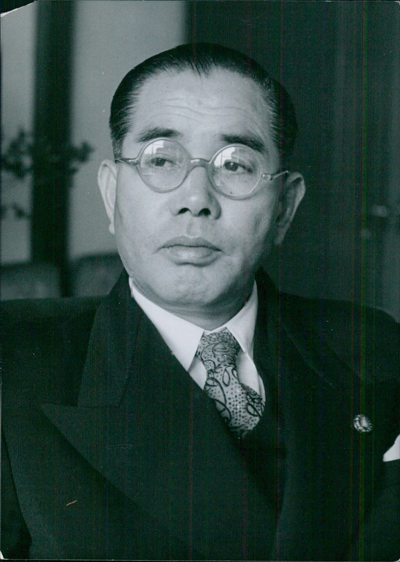 Japanese Politicians; HIDEJIRO ONOGI Minister of State Without Portfolio. - Vintage Photograph