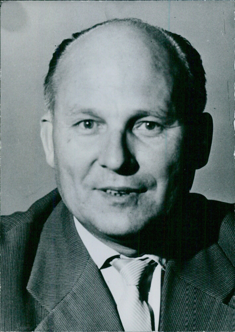 ZYGMUNT OSTROWSKI, Poland's Minister of Heavy Industry and deputy member of the Central Committee of the Polish United Workers Party - Vintage Photograph