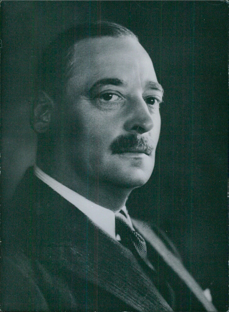 Study of South African Industrialist Sir Ernest Oppenheimer - Vintage Photograph