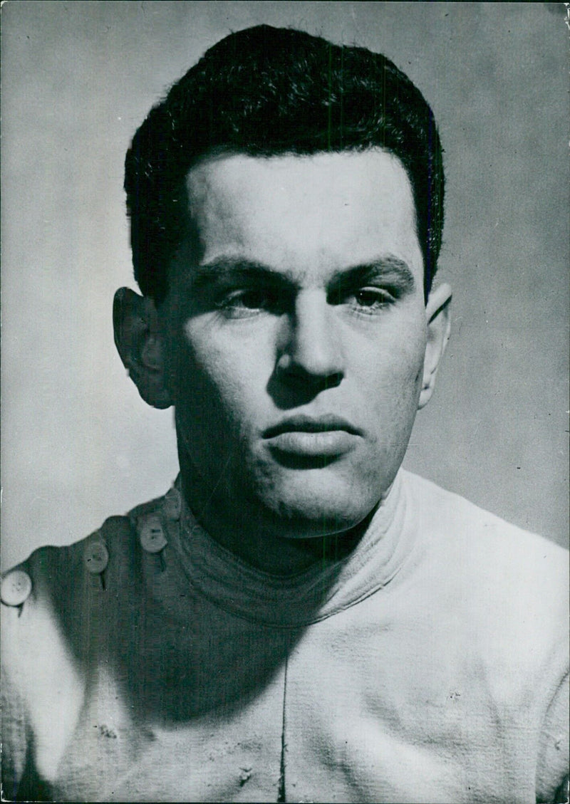 Hungarian athlete Dr. Istvan Mona, member of the pentathlon team for the Mexico City Olympic Games. - Vintage Photograph