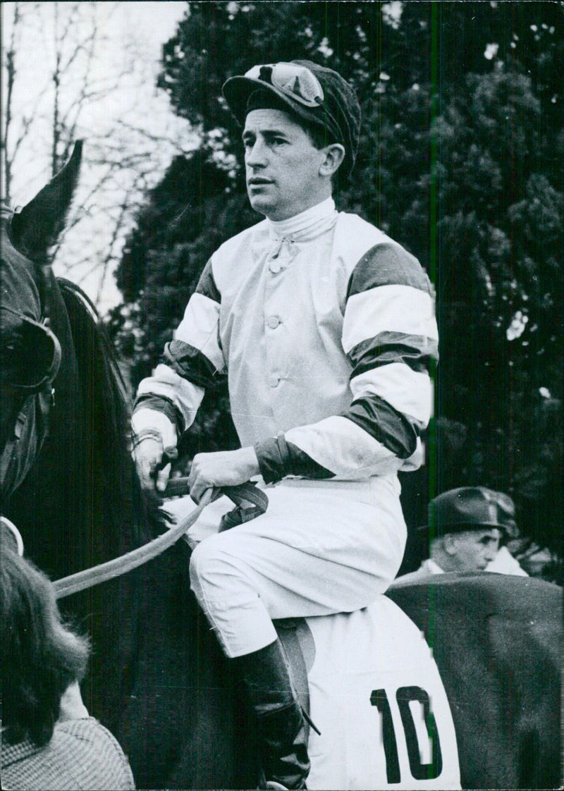 D. W. MORRIS, British Jockey - Vintage Photograph