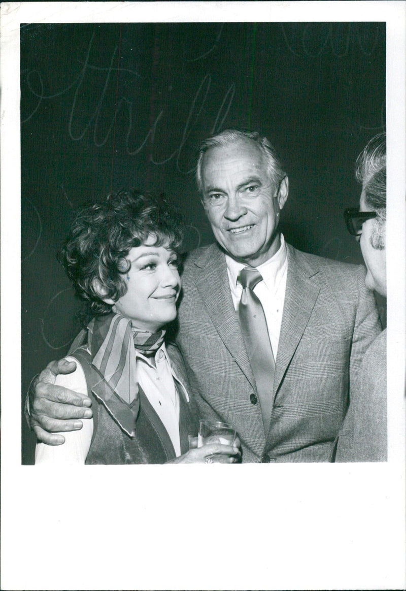 Ante Baxter escorted to the cast party by her agent Valter Park - Vintage Photograph