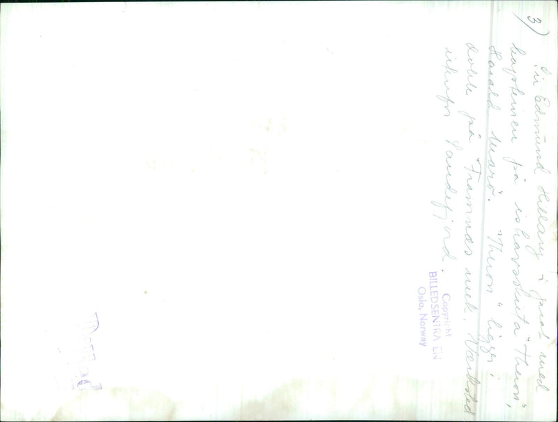 Edmund Hillary and the captain of the icebreaker "Theron" on a visit - Vintage Photograph