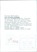 Sir Richard O'Brien, Chairman of Manpower Services Commission - Vintage Photograph