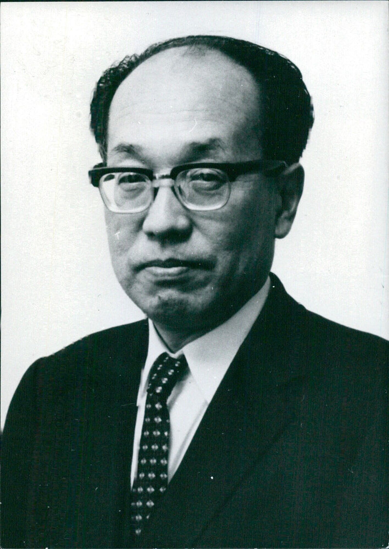 Dr. Hiroshi Okaniwa, Senior Managing Director of Sanko Kisen - Vintage Photograph