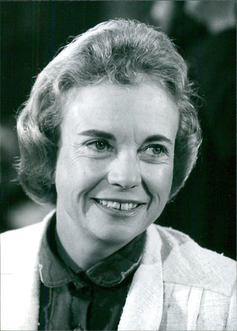 Justice O'Connor, First Female Member of U.S. Supreme Court - Vintage Photograph