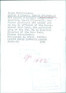 Sinn Féin Irish Politicians: DAITHI O CONAILL (DAVID O'CONNELL) - Vintage Photograph