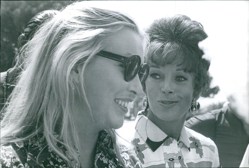 Marina Ulady & Dawn Addams in Paris - Vintage Photograph