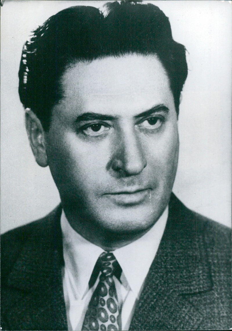 PETRE LUPU, Chairman of the State Committee for Labour and Wages, and alternate member of the Executive Committee of the Rumanian Communist Party Central Committee. - Vintage Photograph