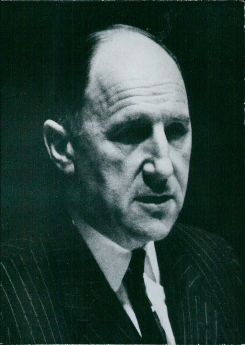 Dutch Politician Joseph M.A.H. Luns, Minister of Foreign Affairs since 1956 - Vintage Photograph