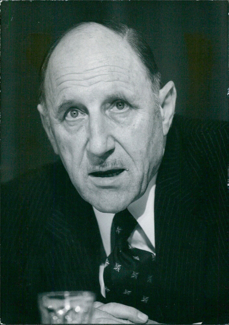 Dr. JOSEPH LUNS, Secretary-General of NATO - Vintage Photograph