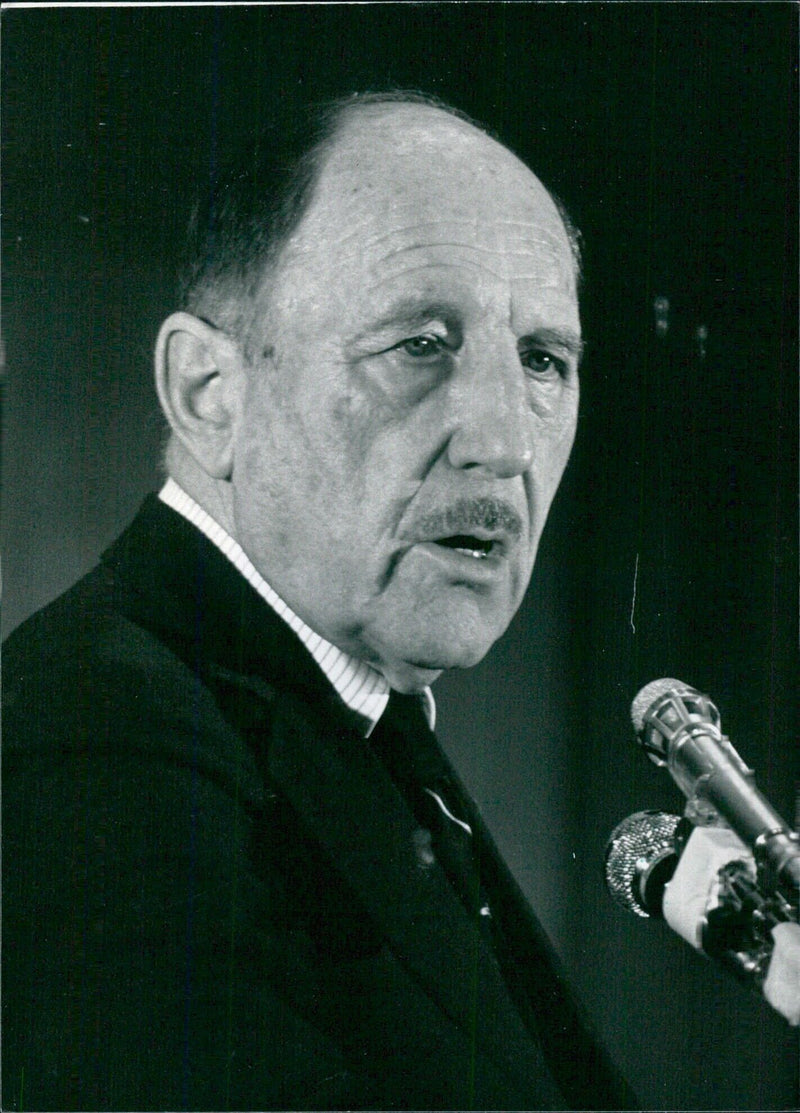 Dr. Joseph Luns, Secretary-General of NATO - Vintage Photograph