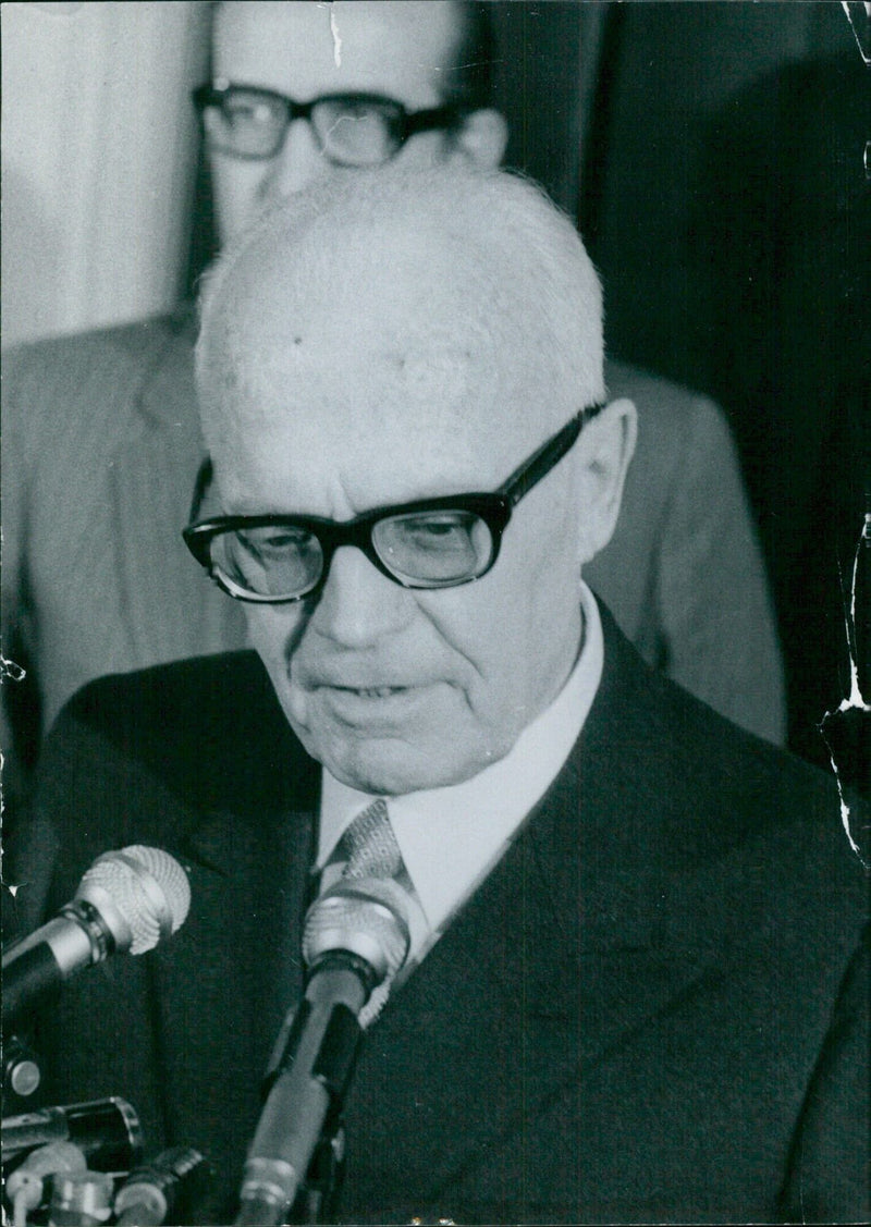 Portrait of Signor Pertini, President of the Chamber of Deputies in Rome - Vintage Photograph