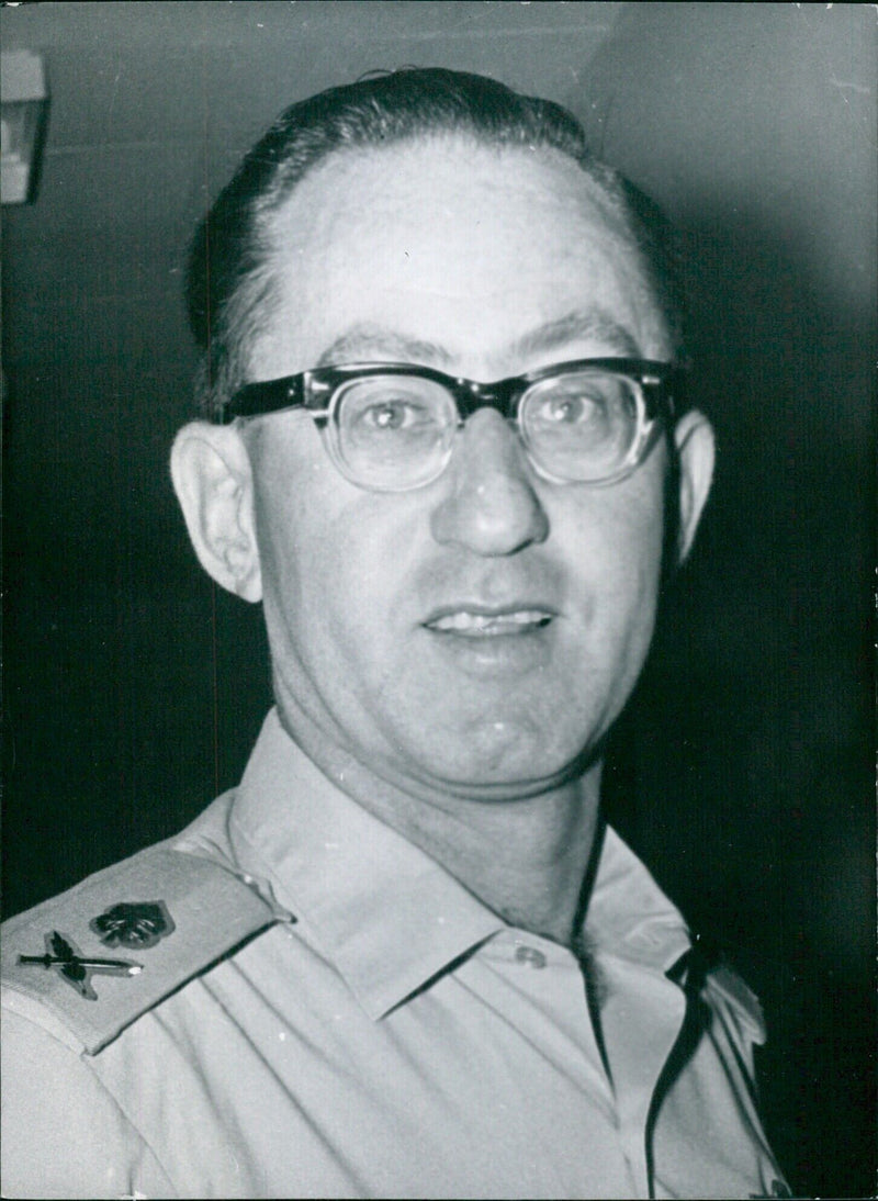 Israeli Service Chiefs: BRIGADIER-GENERAL ELLAD PELED - Vintage Photograph