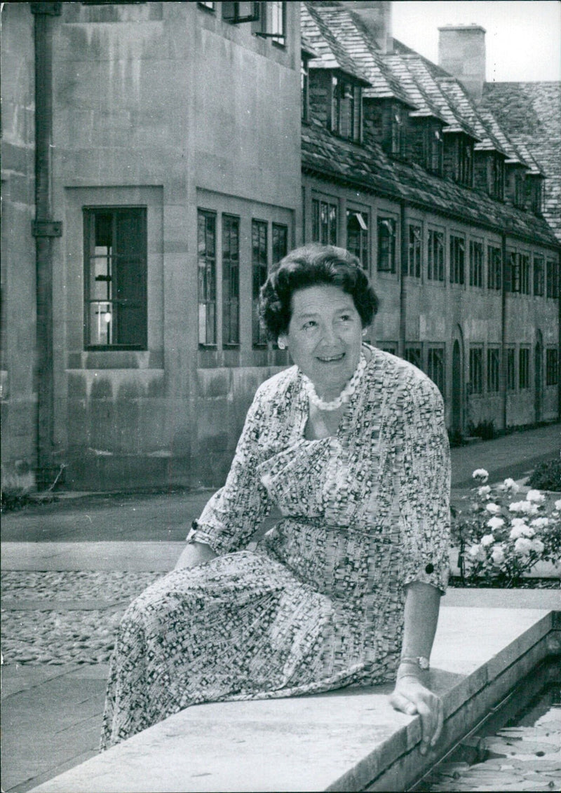 Miss Margery Perham delivering the Reith Lectures, 1961 - Vintage Photograph