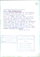 MRS. SONA PENNIGEROVA, Czechoslovak Politician - Vintage Photograph