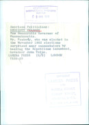 American Politicians: ENDICOTT PEABODY - Vintage Photograph