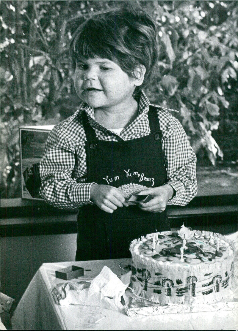 Anthony Nolan, the little boy who died in November 1979, just weeks before his eighth birthday after fighting vainly against a rare bone-marrow disease. - Vintage Photograph