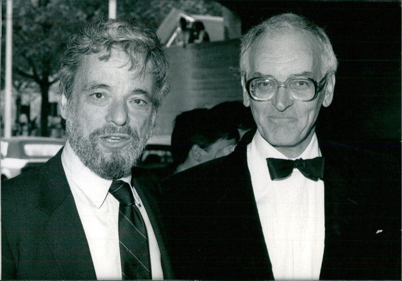 Theatre Impressarios: STEPHEN SONDHEIM & PETER NICHOLS - Vintage Photograph