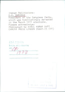 D.K. BARODAH, President of the Congress Party - Vintage Photograph