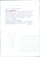 Paul Perrier, President of the French branch of SCS-Olivetti - Vintage Photograph