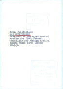 Swiss Politician Max Petitpierre, 1960 - Vintage Photograph