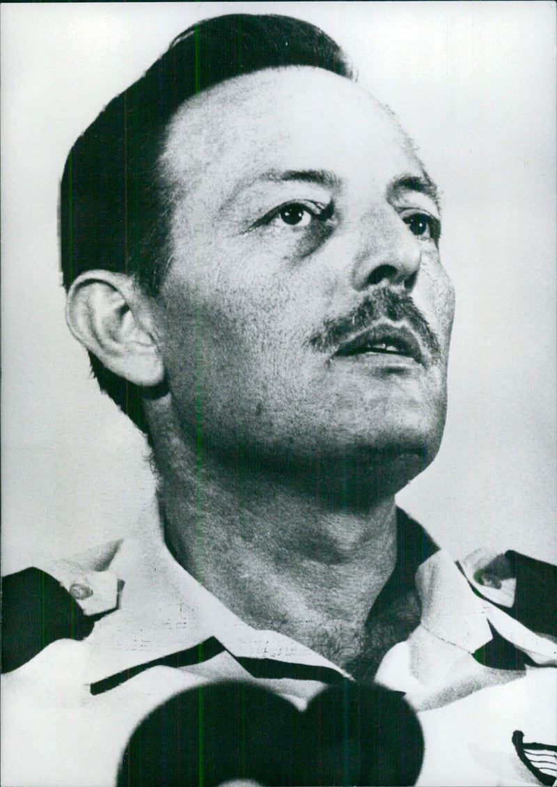 Israeli Service Chiefs: GENERAL BENJAMIN PELED Commander of the Israeli Air Force. - Vintage Photograph