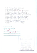 Hans-August Lucker, Vice-President of the European Parliament - Vintage Photograph