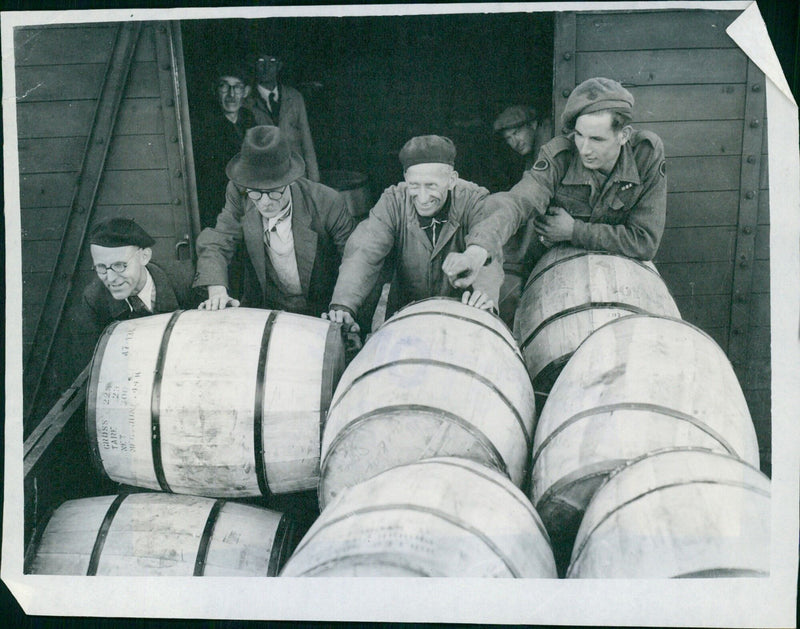 First Allied Consignment of Food Arrives in Berlin - Vintage Photograph