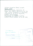 Winter Olympics Press Chief - Vintage Photograph