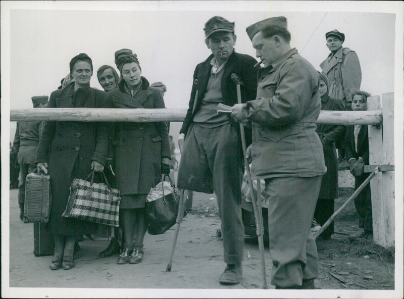 Gigantic Exchange of German Refugees - Vintage Photograph