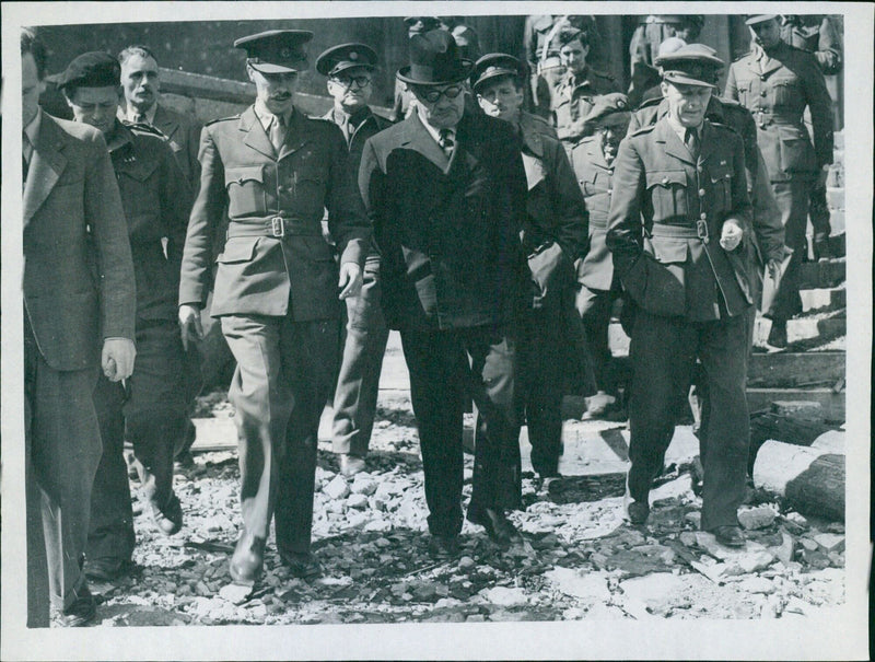 Mr. Bev in visits Berlin Chancellery - Vintage Photograph