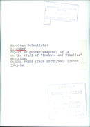 American Scientist D. Perry, expert on guided weapons - Vintage Photograph