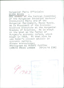 Hungarian Party Officials: Rezso Nyers - Vintage Photograph