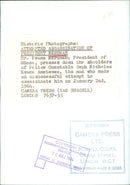 President Nkrumah pressing down the shoulders of Police Constable Ametewee - Vintage Photograph