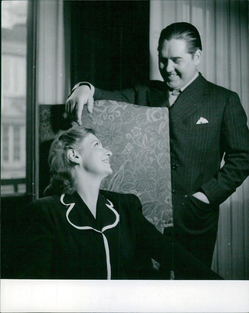 Jussi Bjorling and wife Anna-Lisa - Vintage Photograph