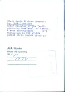 Dr. Cedric Phatudi, Chief Minister of Lebowa - Vintage Photograph