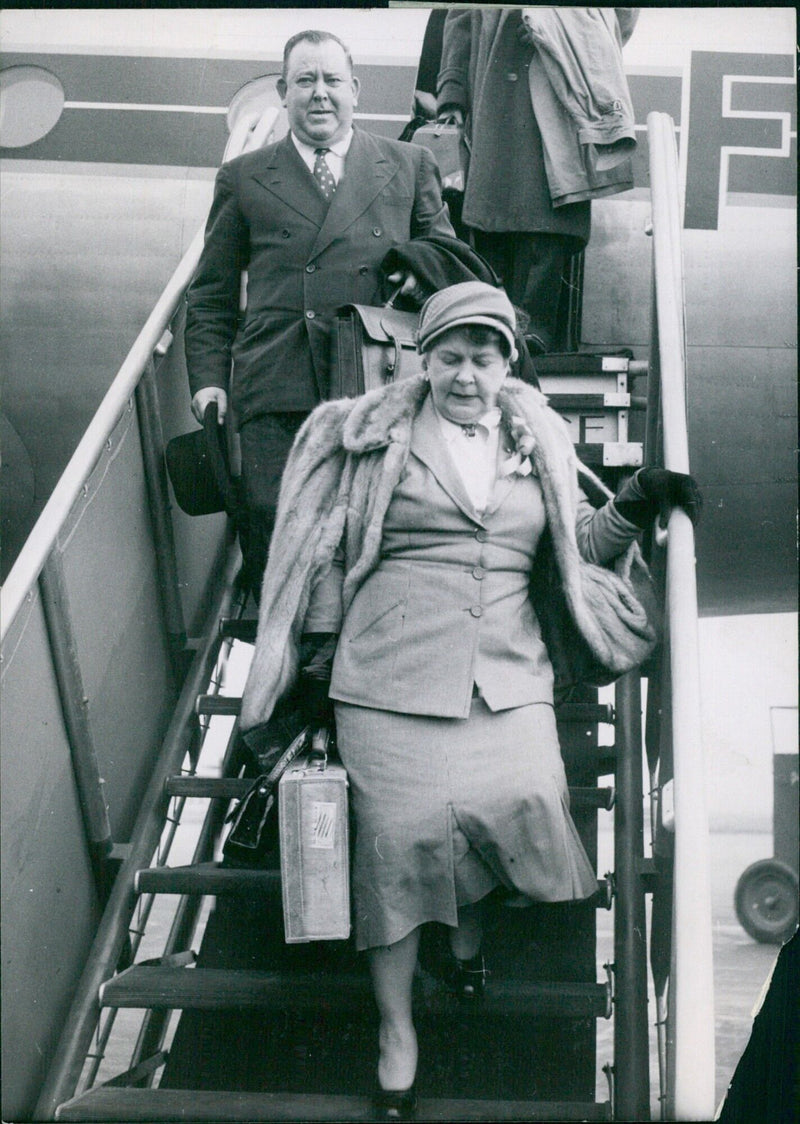 Arrival of Trygve Lie in Paris - Vintage Photograph