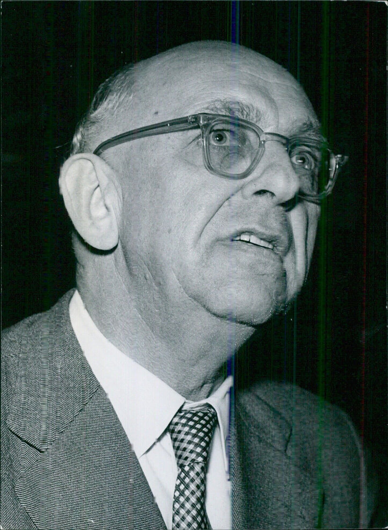 DR. HUBERT NEY, Chairman of the Christian Democratic Union (C.D.U.) in the Saar - Vintage Photograph