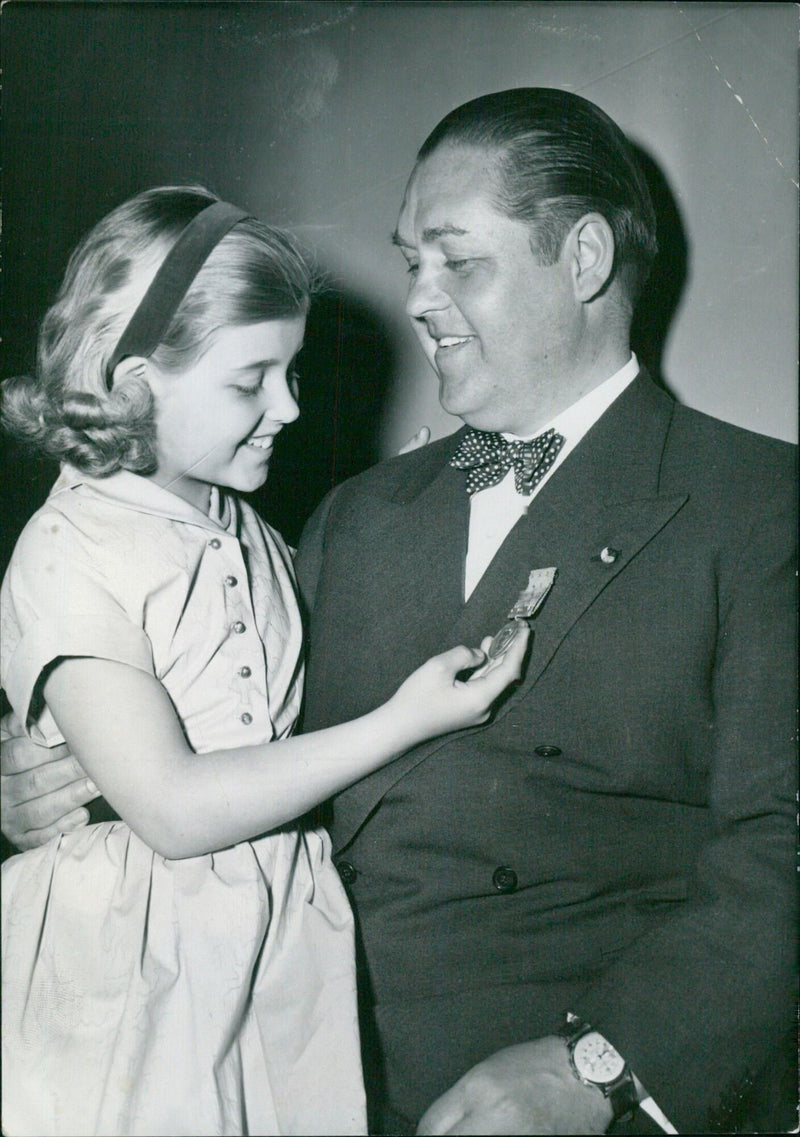 Jussi Björling receives the S:t Eriksmedaljen - Vintage Photograph