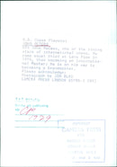 U.S. Chess Players: JOHN PETERS OPS - Vintage Photograph