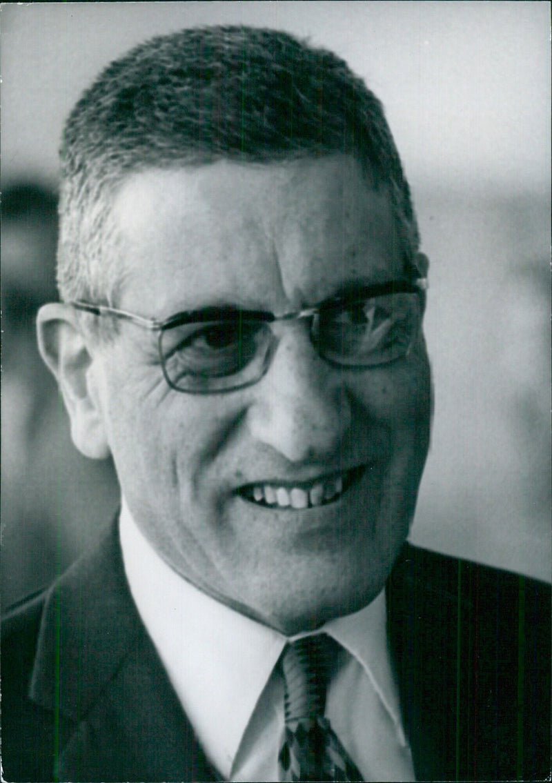 Israeli Ombudsman, Dr. Binyaminn Nebanzael - Vintage Photograph