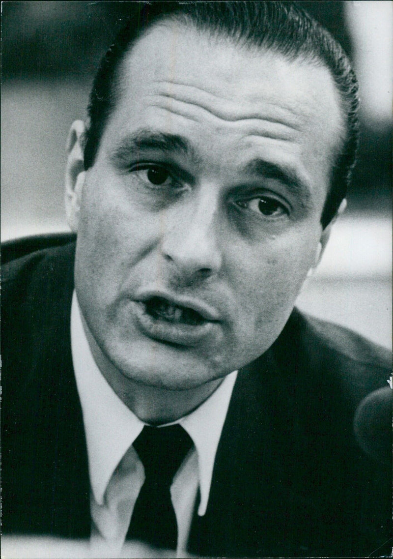 JACQUES CHIRAC, French Minister in Charge of Parliamentary Relations - Vintage Photograph