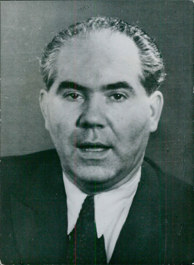 FRANZ NEUMANN, Social Democrat member of the Bonn Bundestag - Vintage Photograph