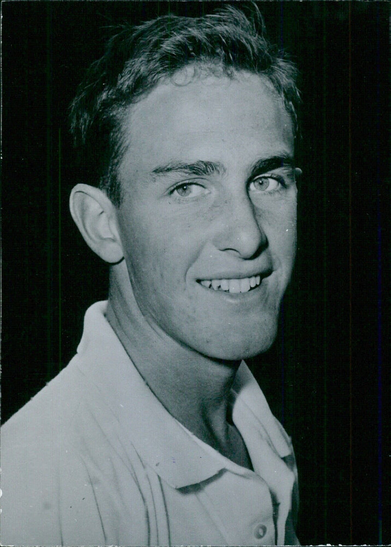 Australian Tennis Stars: JOHN NEWCOMBE - Vintage Photograph