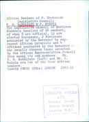 African Members of N. Rhodesian Legislative Council: R. M. NABULYATO & P. SOKOTA - Vintage Photograph